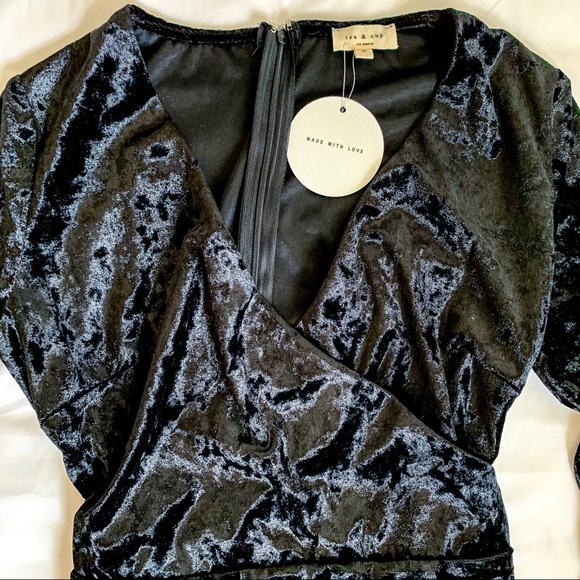 Velvet Mini Bodycon Dress - Picture 4 of 5